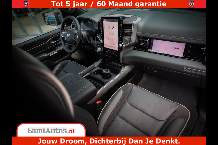 Dodge Ram 1500 Night Premium | Full Option | De Meest Luxe Pick-Up in zijn Klasse | Comfortabele Dubbele Cabine met Royale 5 Zitplaatsen | BPM vrij | Nu Leverbaar uit Voorraad | Voorraad Nr 2282 - 3332