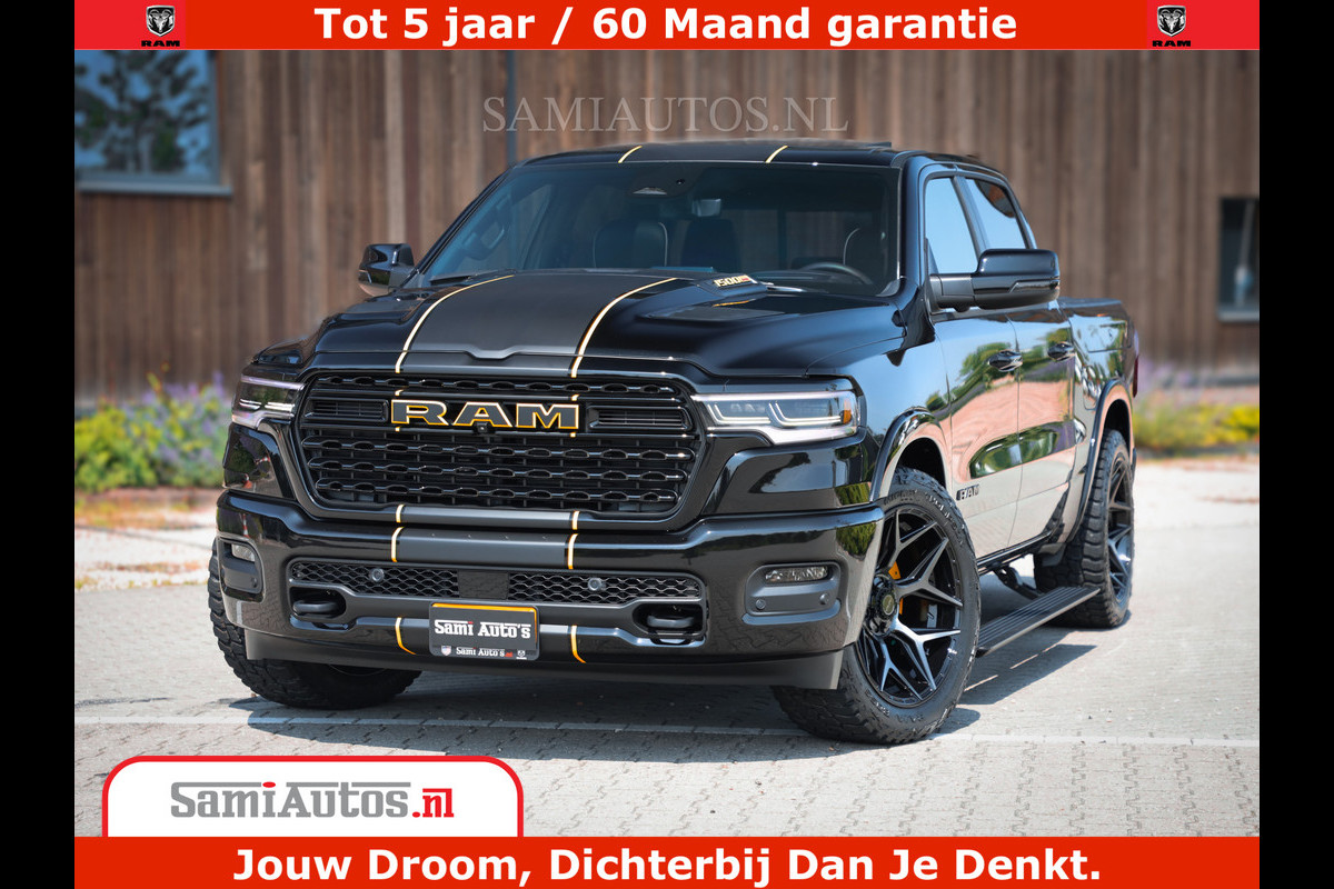 Dodge Ram 1500 Limited Night H.O 540HP 706Nm | Massage + Full Option | De Meest Luxe en Volle Pick-Up in zijn Klasse | Comfortabele Dubbele Cabine met Royale 5 Zitplaatsen | BPM vrij | Nu Leverbaar uit Voorraad | Voorraad Nr 2323 - 5168 Dodge Ram 1500 Limited Night H.O 540HP 706Nm | Massage + Full Option | De Meest Luxe en Volle Pick-Up in zijn Klasse | Comfortabele Dubbele Cabine met Royale 5 Zitplaatsen | BPM vrij | Nu Leverbaar uit Voorraad | Voorraad Nr 2323 - 5168