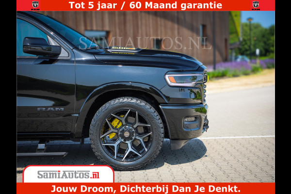 Dodge Ram 1500 Limited Night H.O 540HP 706Nm | Massage + Full Option | De Meest Luxe en Volle Pick-Up in zijn Klasse | Comfortabele Dubbele Cabine met Royale 5 Zitplaatsen | BPM vrij | Nu Leverbaar uit Voorraad | Voorraad Nr 2338 - 5404