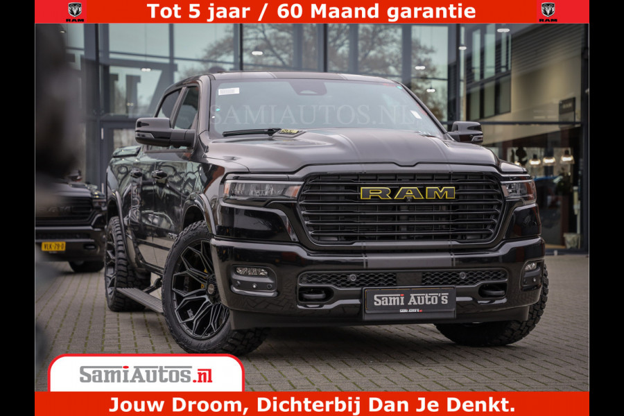 Dodge Ram 1500 Night Premium | Full Option | De Meest Luxe Pick-Up in zijn Klasse | Comfortabele Dubbele Cabine met Royale 5 Zitplaatsen | BPM vrij | Nu Leverbaar uit Voorraad | Voorraad Nr 2288 - 4952