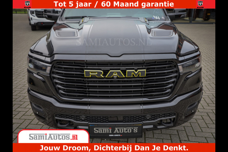 Dodge Ram 1500 Night Premium | Full Option | De Meest Luxe Pick-Up in zijn Klasse | Comfortabele Dubbele Cabine met Royale 5 Zitplaatsen | BPM vrij | Nu Leverbaar uit Voorraad | Voorraad Nr 2288 - 4952