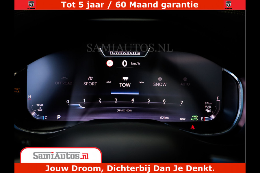 Dodge Ram 1500 Night Premium | Full Option | De Meest Luxe Pick-Up in zijn Klasse | Comfortabele Dubbele Cabine met Royale 5 Zitplaatsen | BPM vrij | Nu Leverbaar uit Voorraad | Voorraad Nr 2288 - 4952
