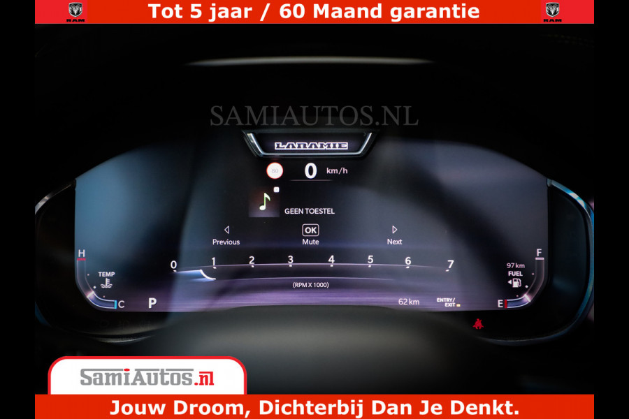 Dodge Ram 1500 Night Premium | Full Option | De Meest Luxe Pick-Up in zijn Klasse | Comfortabele Dubbele Cabine met Royale 5 Zitplaatsen | BPM vrij | Nu Leverbaar uit Voorraad | Voorraad Nr 2288 - 4952