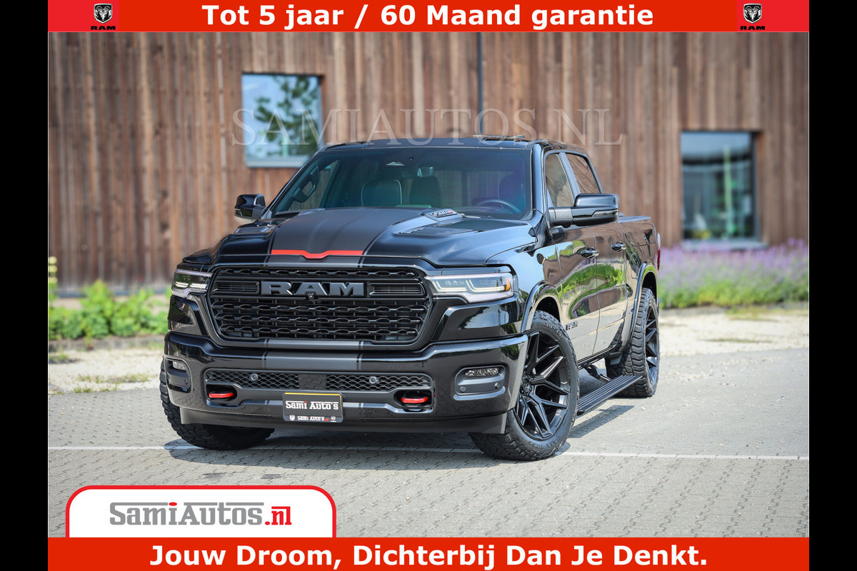 Dodge Ram 1500 Limited Night High Output 540HP 706Nm | Massage + Full Option | De Meest Luxe en Volle Pick-Up in zijn Klasse | Comfortabele Dubbele Cabine met Royale 5 Zitplaatsen | BPM vrij | Nu Leverbaar uit Voorraad | Voorraad Nr 2334 - 5409 Dodge Ram 1500 Limited Night High Output 540HP 706Nm | Massage + Full Option | De Meest Luxe en Volle Pick-Up in zijn Klasse | Comfortabele Dubbele Cabine met Royale 5 Zitplaatsen | BPM vrij | Nu Leverbaar uit Voorraad | Voorraad Nr 2334 - 5409