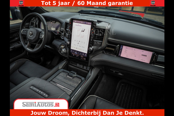 Dodge Ram 1500 Limited Night High Output 540HP 706Nm | Massage + Full Option | De Meest Luxe en Volle Pick-Up in zijn Klasse | Comfortabele Dubbele Cabine met Royale 5 Zitplaatsen | BPM vrij | Nu Leverbaar uit Voorraad | Voorraad Nr 2334 - 5409