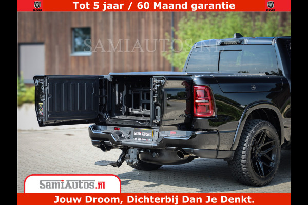 Dodge Ram 1500 Limited Night High Output 540HP 706Nm | Massage + Full Option | De Meest Luxe en Volle Pick-Up in zijn Klasse | Comfortabele Dubbele Cabine met Royale 5 Zitplaatsen | BPM vrij | Nu Leverbaar uit Voorraad | Voorraad Nr 2334 - 5409