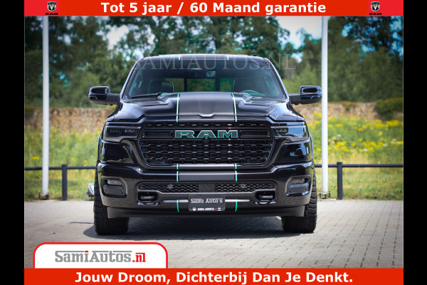 Dodge Ram 1500 Limited Night High Output 540HP 706Nm | Massage + Full Option | De Meest Luxe en Volle Pick-Up in zijn Klasse | Comfortabele Dubbele Cabine met Royale 5 Zitplaatsen | BPM vrij | Nu Leverbaar uit Voorraad | Voorraad Nr 2320 - 5138