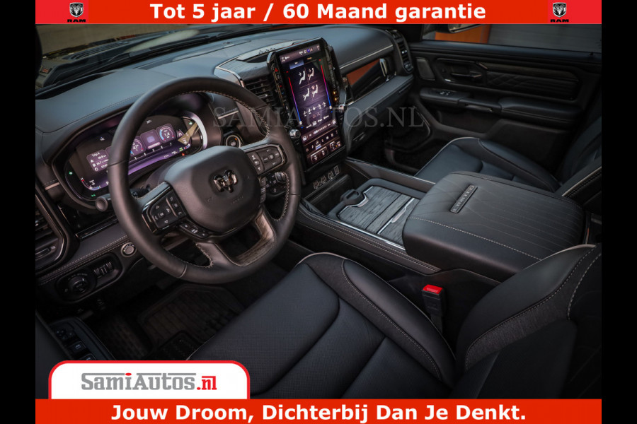 Dodge Ram 1500 Limited Night High Output 540HP 706Nm | Massage + Full Option | De Meest Luxe en Volle Pick-Up in zijn Klasse | Comfortabele Dubbele Cabine met Royale 5 Zitplaatsen | BPM vrij | Nu Leverbaar uit Voorraad | Voorraad Nr 2320 - 5138