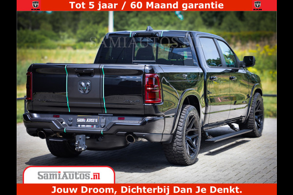 Dodge Ram 1500 Limited Night High Output 540HP 706Nm | Massage + Full Option | De Meest Luxe en Volle Pick-Up in zijn Klasse | Comfortabele Dubbele Cabine met Royale 5 Zitplaatsen | BPM vrij | Nu Leverbaar uit Voorraad | Voorraad Nr 2320 - 5138