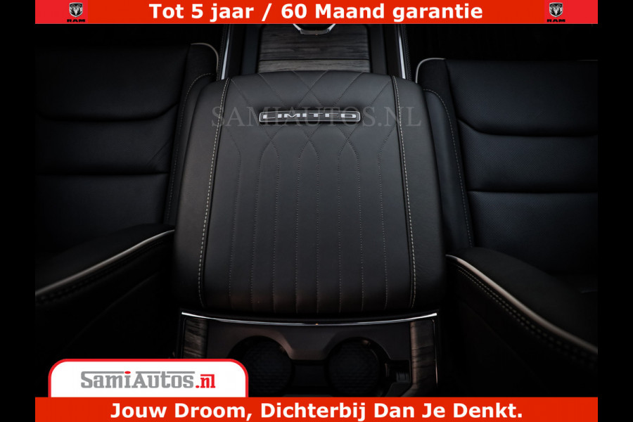 Dodge Ram 1500 Limited Night High Output 540HP 706Nm | Massage + Full Option | De Meest Luxe en Volle Pick-Up in zijn Klasse | Comfortabele Dubbele Cabine met Royale 5 Zitplaatsen | BPM vrij | Nu Leverbaar uit Voorraad | Voorraad Nr 2320 - 5138