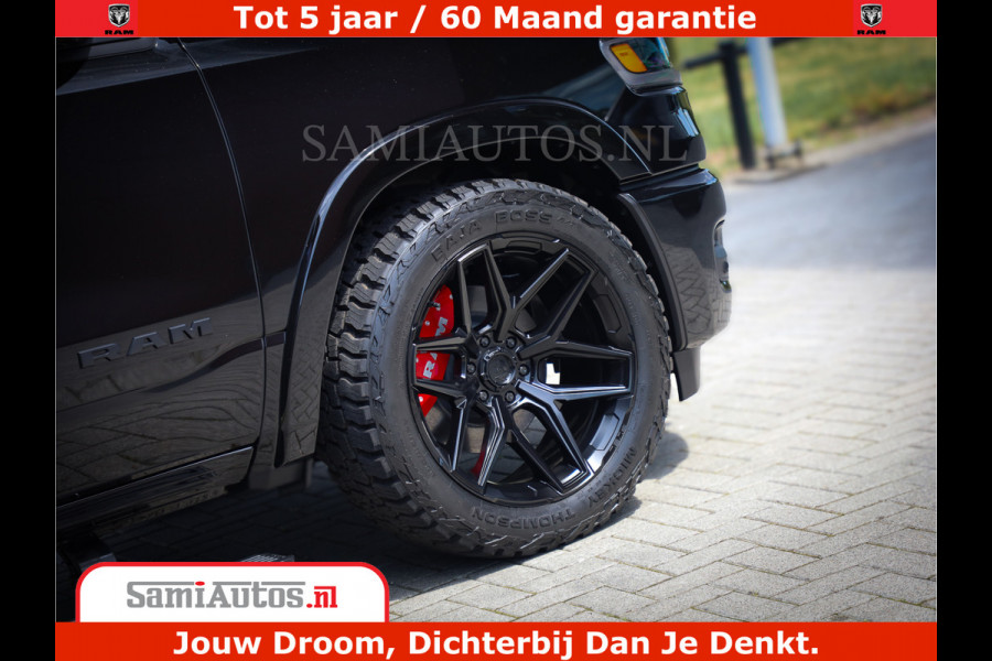 Dodge Ram 1500 Limited Night High Output 540HP 706Nm | Massage + Full Option | De Meest Luxe en Volle Pick-Up in zijn Klasse | Comfortabele Dubbele Cabine met Royale 5 Zitplaatsen | BPM vrij | Nu Leverbaar uit Voorraad | Voorraad Nr 2320 - 5138