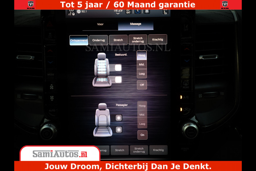 Dodge Ram 1500 Limited Night High Output 540HP 706Nm | Massage + Full Option | De Meest Luxe en Volle Pick-Up in zijn Klasse | Comfortabele Dubbele Cabine met Royale 5 Zitplaatsen | BPM vrij | Nu Leverbaar uit Voorraad | Voorraad Nr 2320 - 5138