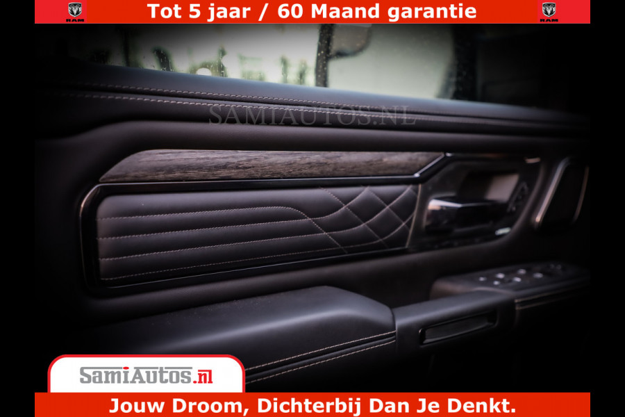 Dodge Ram 1500 Limited Night High Output 540HP 706Nm | Massage + Full Option | De Meest Luxe en Volle Pick-Up in zijn Klasse | Comfortabele Dubbele Cabine met Royale 5 Zitplaatsen | BPM vrij | Nu Leverbaar uit Voorraad | Voorraad Nr 2320 - 5138
