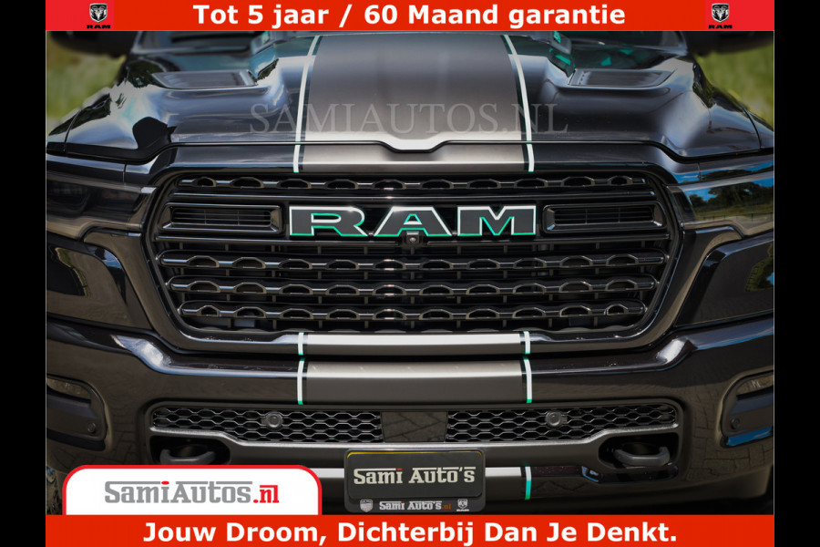 Dodge Ram 1500 Limited Night High Output 540HP 706Nm | Massage + Full Option | De Meest Luxe en Volle Pick-Up in zijn Klasse | Comfortabele Dubbele Cabine met Royale 5 Zitplaatsen | BPM vrij | Nu Leverbaar uit Voorraad | Voorraad Nr 2320 - 5138