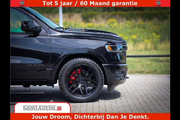 Dodge Ram 1500 Limited Night High Output 540HP 706Nm | Massage + Full Option | De Meest Luxe en Volle Pick-Up in zijn Klasse | Comfortabele Dubbele Cabine met Royale 5 Zitplaatsen | BPM vrij | Nu Leverbaar uit Voorraad | Voorraad Nr 2320 - 5138