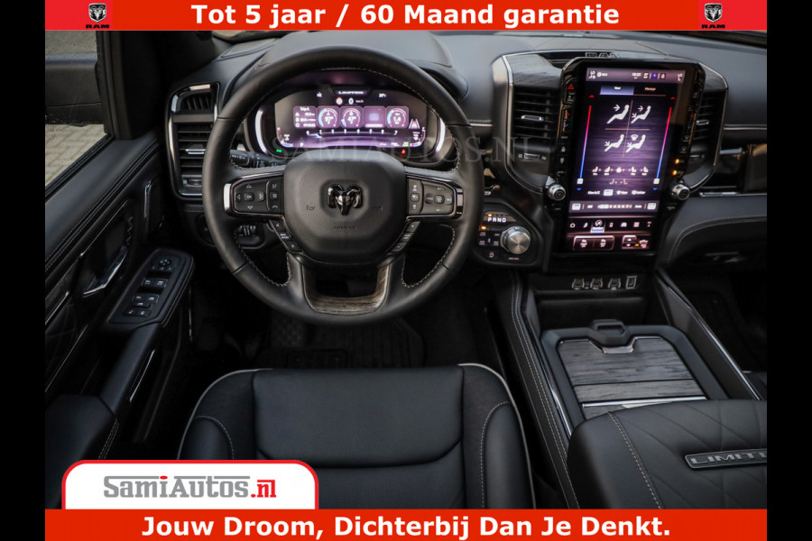 Dodge Ram 1500 Limited Night High Output 540HP 706Nm | Massage + Full Option | De Meest Luxe en Volle Pick-Up in zijn Klasse | Comfortabele Dubbele Cabine met Royale 5 Zitplaatsen | BPM vrij | Nu Leverbaar uit Voorraad | Voorraad Nr 2320 - 5138