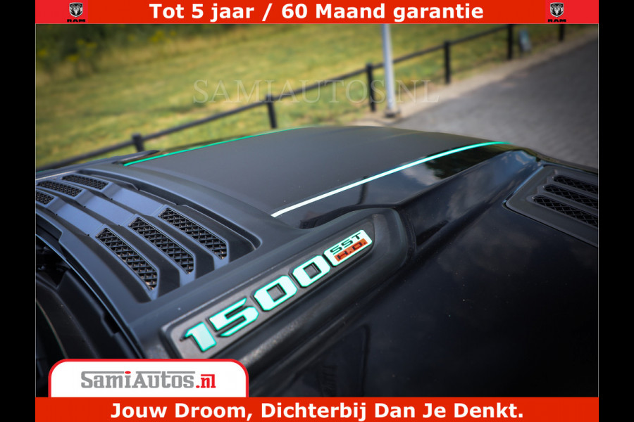 Dodge Ram 1500 Limited Night High Output 540HP 706Nm | Massage + Full Option | De Meest Luxe en Volle Pick-Up in zijn Klasse | Comfortabele Dubbele Cabine met Royale 5 Zitplaatsen | BPM vrij | Nu Leverbaar uit Voorraad | Voorraad Nr 2320 - 5138