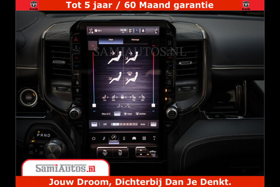 Dodge Ram 1500 Limited Night High Output 540HP 706Nm | Massage + Full Option | De Meest Luxe en Volle Pick-Up in zijn Klasse | Comfortabele Dubbele Cabine met Royale 5 Zitplaatsen | BPM vrij | Nu Leverbaar uit Voorraad | Voorraad Nr 2320 - 5138