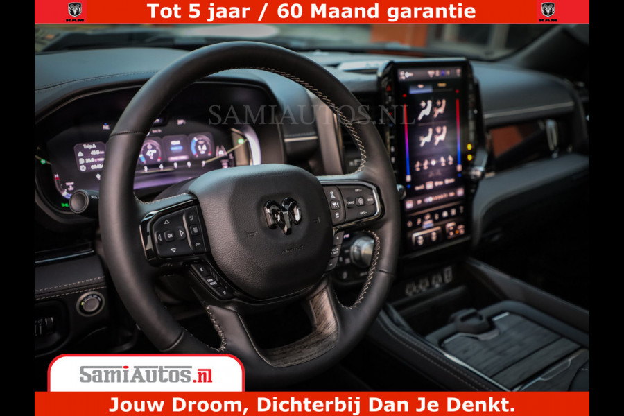 Dodge Ram 1500 Limited Night High Output 540HP 706Nm | Massage + Full Option | De Meest Luxe en Volle Pick-Up in zijn Klasse | Comfortabele Dubbele Cabine met Royale 5 Zitplaatsen | BPM vrij | Nu Leverbaar uit Voorraad | Voorraad Nr 2320 - 5138