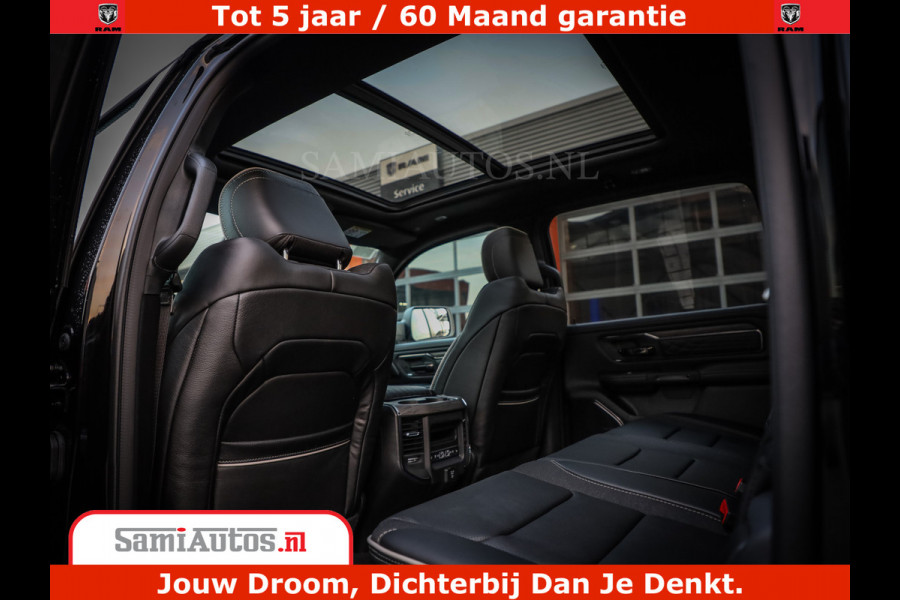 Dodge Ram 1500 Limited Night High Output 540HP 706Nm | Massage + Full Option | De Meest Luxe en Volle Pick-Up in zijn Klasse | Comfortabele Dubbele Cabine met Royale 5 Zitplaatsen | BPM vrij | Nu Leverbaar uit Voorraad | Voorraad Nr 2320 - 5138