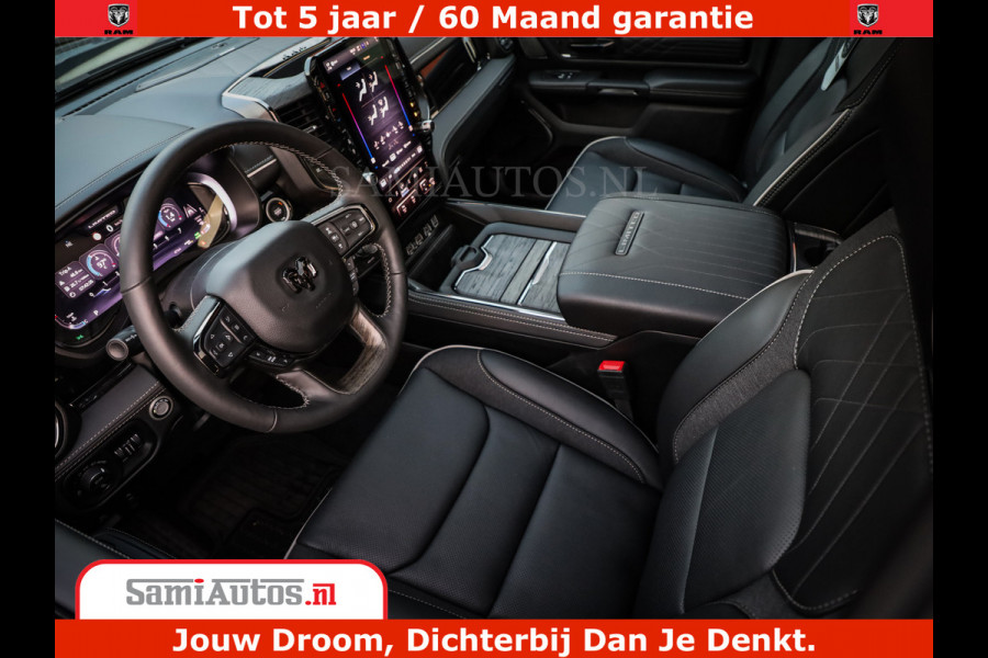 Dodge Ram 1500 Limited Night High Output 540HP 706Nm | Massage + Full Option | De Meest Luxe en Volle Pick-Up in zijn Klasse | Comfortabele Dubbele Cabine met Royale 5 Zitplaatsen | BPM vrij | Nu Leverbaar uit Voorraad | Voorraad Nr 2320 - 5138