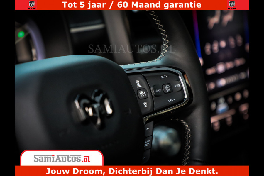 Dodge Ram 1500 Limited Night High Output 540HP 706Nm | Massage + Full Option | De Meest Luxe en Volle Pick-Up in zijn Klasse | Comfortabele Dubbele Cabine met Royale 5 Zitplaatsen | BPM vrij | Nu Leverbaar uit Voorraad | Voorraad Nr 2320 - 5138