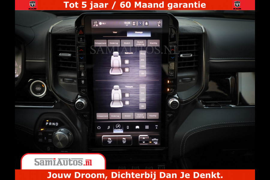 Dodge Ram 1500 Limited Night High Output 540HP 706Nm | Massage + Full Option | De Meest Luxe en Volle Pick-Up in zijn Klasse | Comfortabele Dubbele Cabine met Royale 5 Zitplaatsen | BPM vrij | Nu Leverbaar uit Voorraad | Voorraad Nr 2320 - 5138