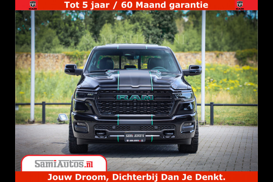 Dodge Ram 1500 Limited Night High Output 540HP 706Nm | Massage + Full Option | De Meest Luxe en Volle Pick-Up in zijn Klasse | Comfortabele Dubbele Cabine met Royale 5 Zitplaatsen | BPM vrij | Nu Leverbaar uit Voorraad | Voorraad Nr 2320 - 5138
