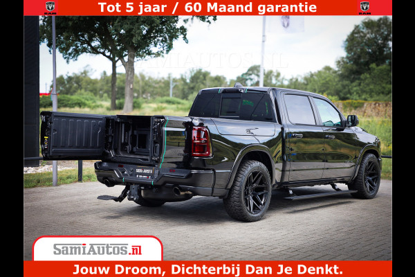 Dodge Ram 1500 Limited Night High Output 540HP 706Nm | Massage + Full Option | De Meest Luxe en Volle Pick-Up in zijn Klasse | Comfortabele Dubbele Cabine met Royale 5 Zitplaatsen | BPM vrij | Nu Leverbaar uit Voorraad | Voorraad Nr 2320 - 5138