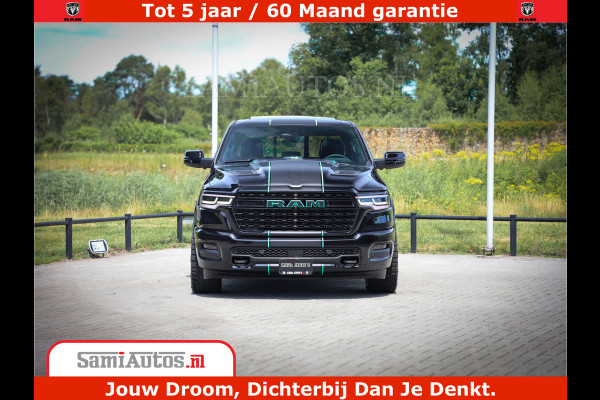 Dodge Ram 1500 Limited Night High Output 540HP 706Nm | Massage + Full Option | De Meest Luxe en Volle Pick-Up in zijn Klasse | Comfortabele Dubbele Cabine met Royale 5 Zitplaatsen | BPM vrij | Nu Leverbaar uit Voorraad | Voorraad Nr 2320 - 5138