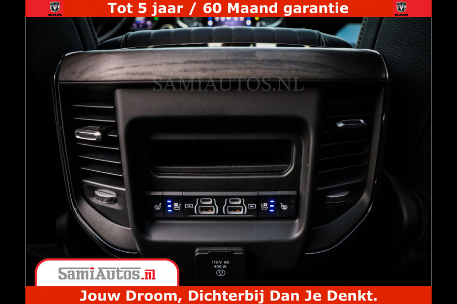Dodge Ram 1500 Limited Night High Output 540HP 706Nm | Massage + Full Option | De Meest Luxe en Volle Pick-Up in zijn Klasse | Comfortabele Dubbele Cabine met Royale 5 Zitplaatsen | BPM vrij | Nu Leverbaar uit Voorraad | Voorraad Nr 2320 - 5138