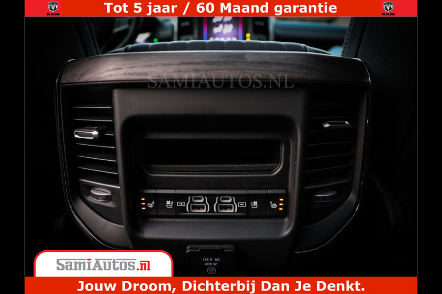Dodge Ram 1500 Limited Night High Output 540HP 706Nm | Massage + Full Option | De Meest Luxe en Volle Pick-Up in zijn Klasse | Comfortabele Dubbele Cabine met Royale 5 Zitplaatsen | BPM vrij | Nu Leverbaar uit Voorraad | Voorraad Nr 2320 - 5138