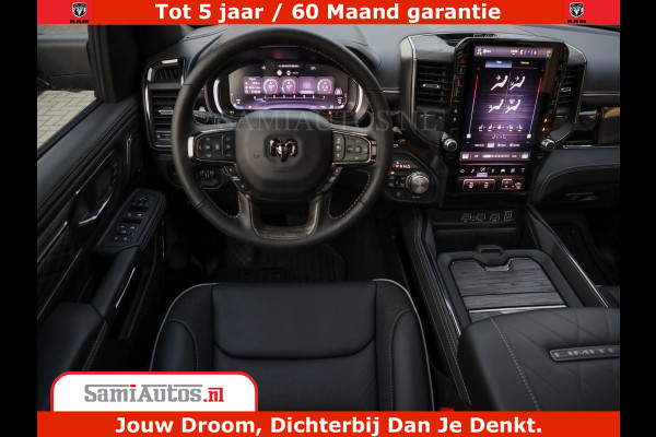 Dodge Ram 1500 Limited Night High Output 540HP 706Nm | Massage + Full Option | De Meest Luxe en Volle Pick-Up in zijn Klasse | Comfortabele Dubbele Cabine met Royale 5 Zitplaatsen | BPM vrij | Nu Leverbaar uit Voorraad | Voorraad Nr 2320 - 5138