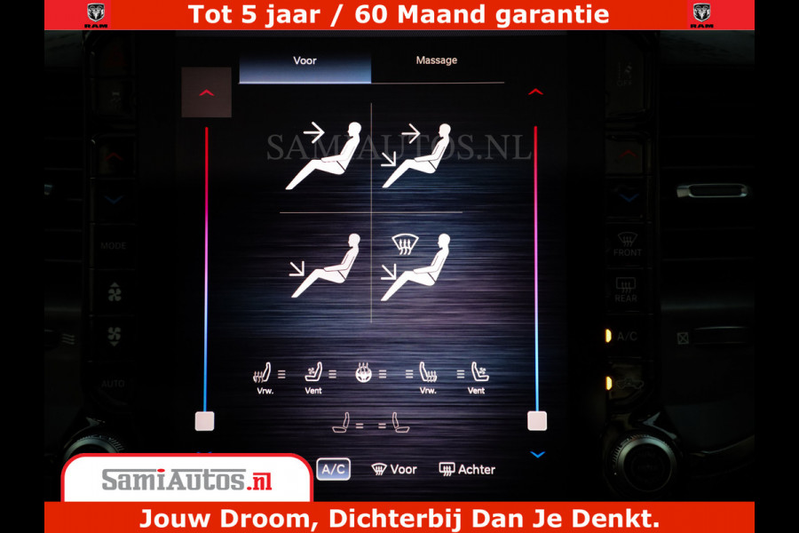 Dodge Ram 1500 Limited Night High Output 540HP 706Nm | Massage + Full Option | De Meest Luxe en Volle Pick-Up in zijn Klasse | Comfortabele Dubbele Cabine met Royale 5 Zitplaatsen | BPM vrij | Nu Leverbaar uit Voorraad | Voorraad Nr 2320 - 5138