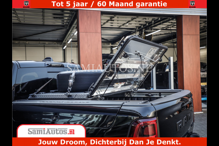Dodge Ram 1500 Limited Night High Output 540HP 706Nm | Massage + Full Option | De Meest Luxe en Volle Pick-Up in zijn Klasse | Comfortabele Dubbele Cabine met Royale 5 Zitplaatsen | BPM vrij | Nu Leverbaar uit Voorraad | Voorraad Nr 2320 - 5138