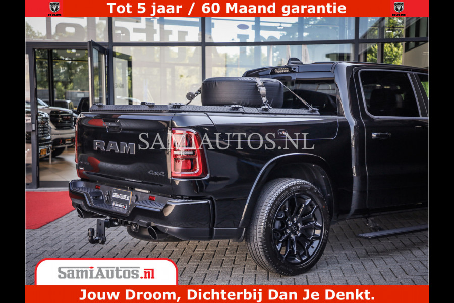 Dodge Ram 1500 Limited Night High Output 540HP 706Nm | Massage + Full Option | De Meest Luxe en Volle Pick-Up in zijn Klasse | Comfortabele Dubbele Cabine met Royale 5 Zitplaatsen | BPM vrij | Nu Leverbaar uit Voorraad | Voorraad Nr 2320 - 5138