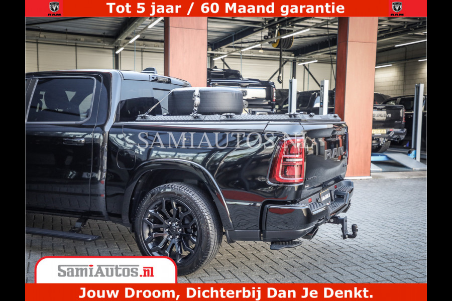 Dodge Ram 1500 Limited Night High Output 540HP 706Nm | Massage + Full Option | De Meest Luxe en Volle Pick-Up in zijn Klasse | Comfortabele Dubbele Cabine met Royale 5 Zitplaatsen | BPM vrij | Nu Leverbaar uit Voorraad | Voorraad Nr 2320 - 5138