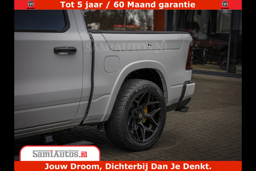 Dodge Ram 1500 Limited Night High Output 540HP 706Nm | Massage + Full Option | De Meest Luxe en Volle Pick-Up in zijn Klasse | Comfortabele Dubbele Cabine met Royale 5 Zitplaatsen | BPM vrij | Nu Leverbaar uit Voorraad | Voorraad Nr 2352 - 7649