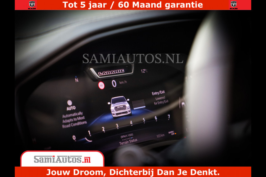 Dodge Ram 1500 Night Premium | Full Option | De Meest Luxe Pick-Up in zijn Klasse | Comfortabele Dubbele Cabine met Royale 5 Zitplaatsen | BPM vrij | Nu Leverbaar uit Voorraad | Voorraad Nr 2215 - 4984