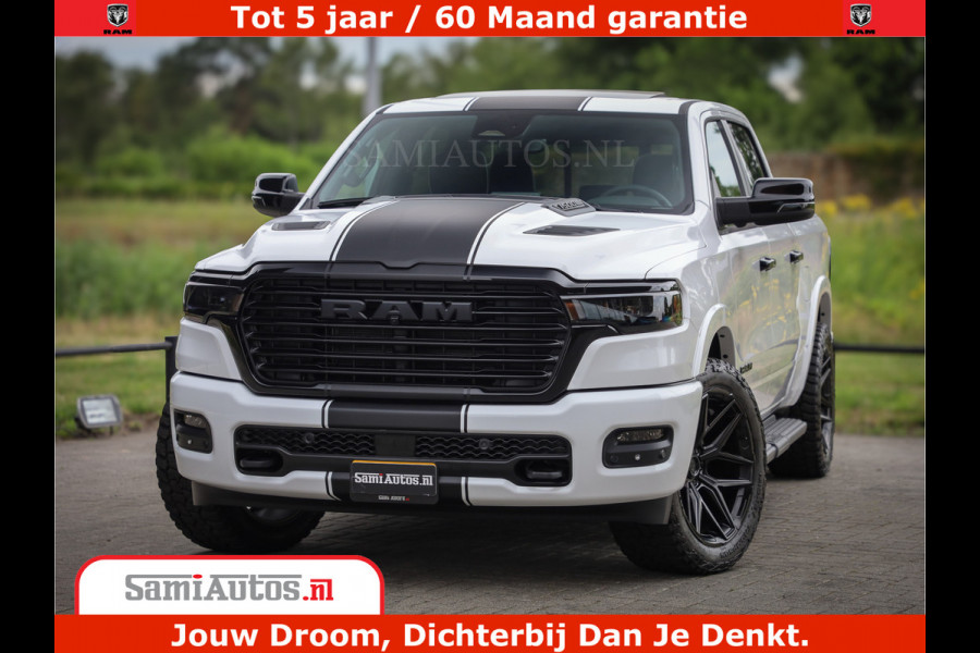 Dodge Ram 1500 Laramie Night | 420Pk 636 Nn | Extra Groot Scherm + Passagiers Scherm | Comfortabele Dubbele Cabine met Royale 5 Zitplaatsen | Nu Leverbaar uit Voorraad | Voorraad Nr 2223 - 5047