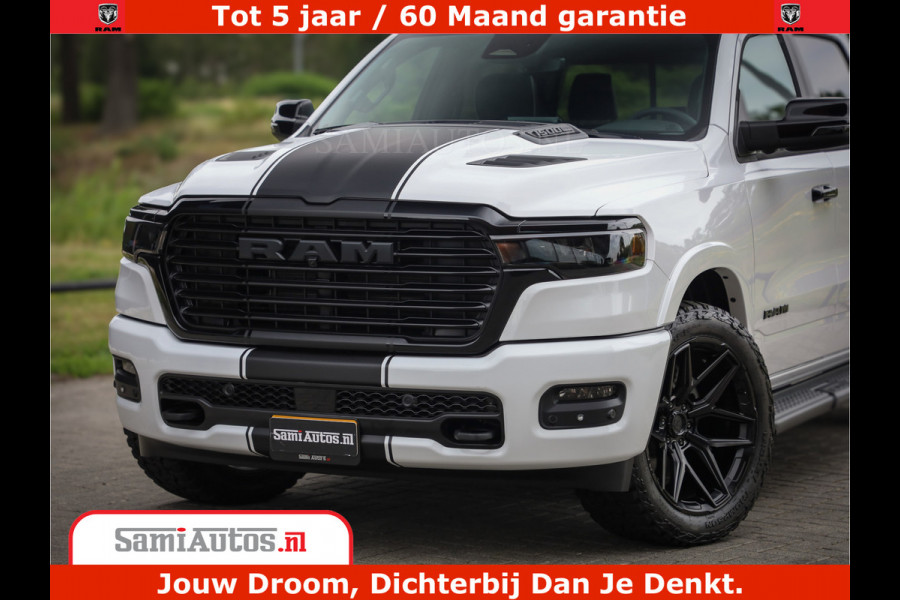 Dodge Ram 1500 Laramie Night | 420Pk 636 Nn | Extra Groot Scherm + Passagiers Scherm | Comfortabele Dubbele Cabine met Royale 5 Zitplaatsen | Nu Leverbaar uit Voorraad | Voorraad Nr 2223 - 5047