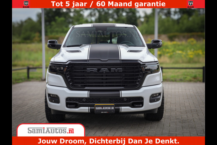Dodge Ram 1500 Laramie Night | 420Pk 636 Nn | Extra Groot Scherm + Passagiers Scherm | Comfortabele Dubbele Cabine met Royale 5 Zitplaatsen | Nu Leverbaar uit Voorraad | Voorraad Nr 2223 - 5047