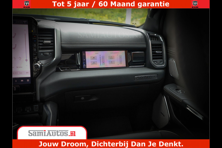 Dodge Ram 1500 Laramie Night | 420Pk 636 Nn | Extra Groot Scherm + Passagiers Scherm | Comfortabele Dubbele Cabine met Royale 5 Zitplaatsen | Nu Leverbaar uit Voorraad | Voorraad Nr 2223 - 5047