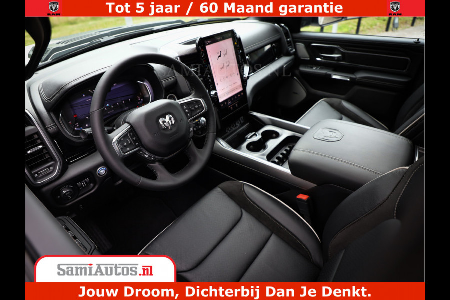 Dodge Ram 1500 Laramie Night | 420Pk 636 Nn | Extra Groot Scherm + Passagiers Scherm | Comfortabele Dubbele Cabine met Royale 5 Zitplaatsen | Nu Leverbaar uit Voorraad | Voorraad Nr 2223 - 5047