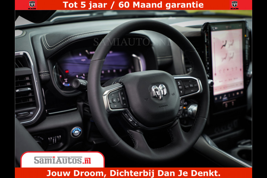 Dodge Ram 1500 Laramie Night | 420Pk 636 Nn | Extra Groot Scherm + Passagiers Scherm | Comfortabele Dubbele Cabine met Royale 5 Zitplaatsen | Nu Leverbaar uit Voorraad | Voorraad Nr 2223 - 5047