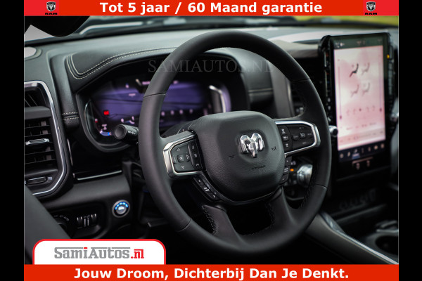 Dodge Ram 1500 Laramie Night | 420Pk 636 Nn | Extra Groot Scherm + Passagiers Scherm | Comfortabele Dubbele Cabine met Royale 5 Zitplaatsen | Nu Leverbaar uit Voorraad | Voorraad Nr 2223 - 5047