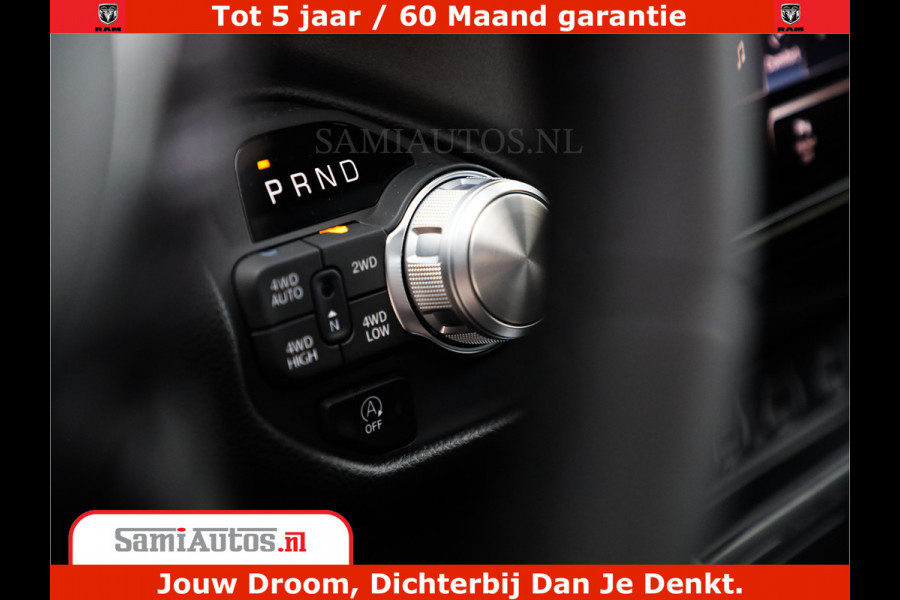 Dodge Ram 1500 Laramie Night | 420Pk 636 Nn | Extra Groot Scherm + Passagiers Scherm | Comfortabele Dubbele Cabine met Royale 5 Zitplaatsen | Nu Leverbaar uit Voorraad | Voorraad Nr 2223 - 5047