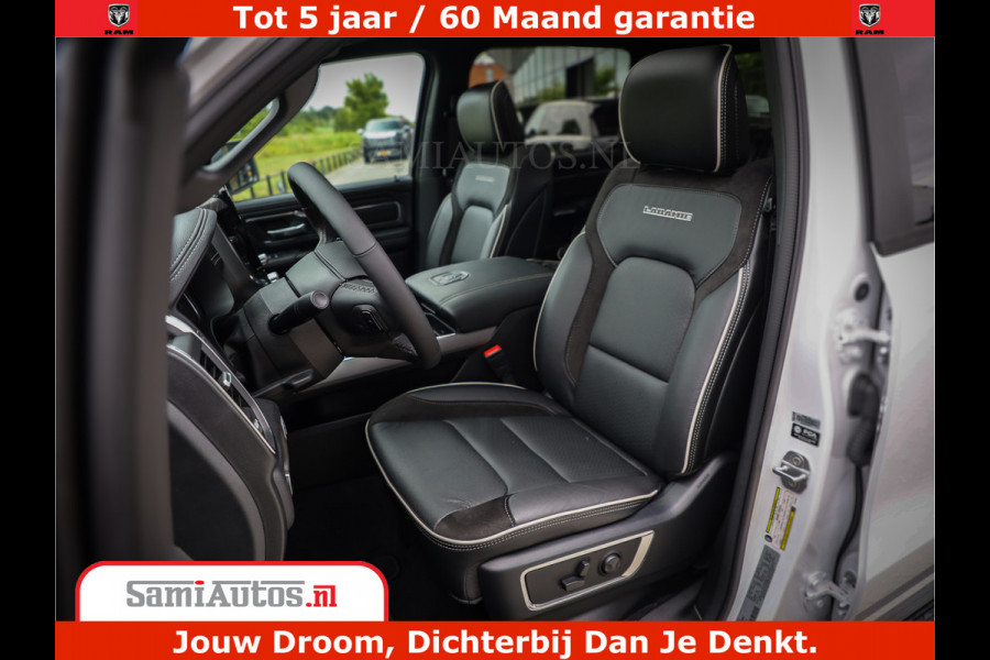 Dodge Ram 1500 Laramie Night | 420Pk 636 Nn | Extra Groot Scherm + Passagiers Scherm | Comfortabele Dubbele Cabine met Royale 5 Zitplaatsen | Nu Leverbaar uit Voorraad | Voorraad Nr 2223 - 5047