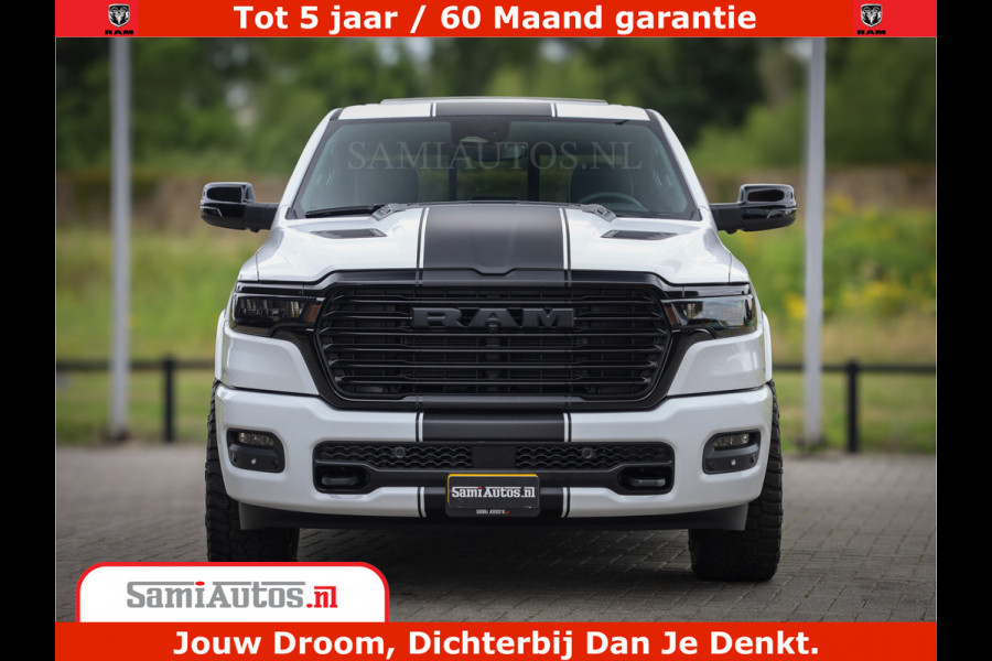 Dodge Ram 1500 Laramie Night | 420Pk 636 Nn | Extra Groot Scherm + Passagiers Scherm | Comfortabele Dubbele Cabine met Royale 5 Zitplaatsen | Nu Leverbaar uit Voorraad | Voorraad Nr 2223 - 5047