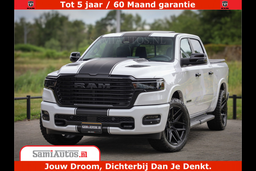 Dodge Ram 1500 Laramie Night | 420Pk 636 Nn | Extra Groot Scherm + Passagiers Scherm | Comfortabele Dubbele Cabine met Royale 5 Zitplaatsen | Nu Leverbaar uit Voorraad | Voorraad Nr 2223 - 5047